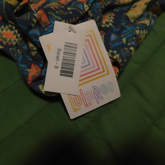 LuLaRoe S colorful long cover up with pockets NWT - Picture 2 of 5